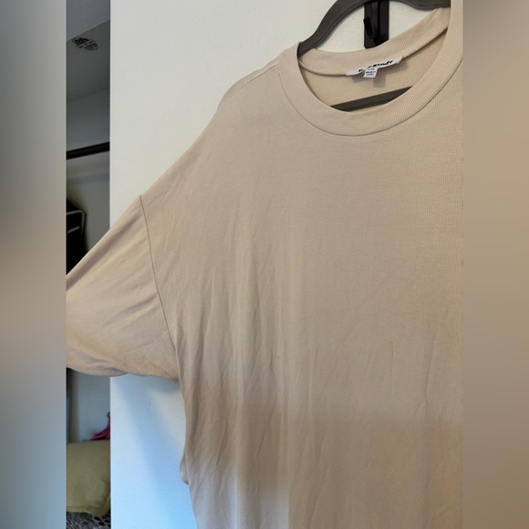 The Foxy Kind Isn't She Lovely Maxi Dress Loungewear Size L/XL Oversized Tan EUC - Picture 6 of 9